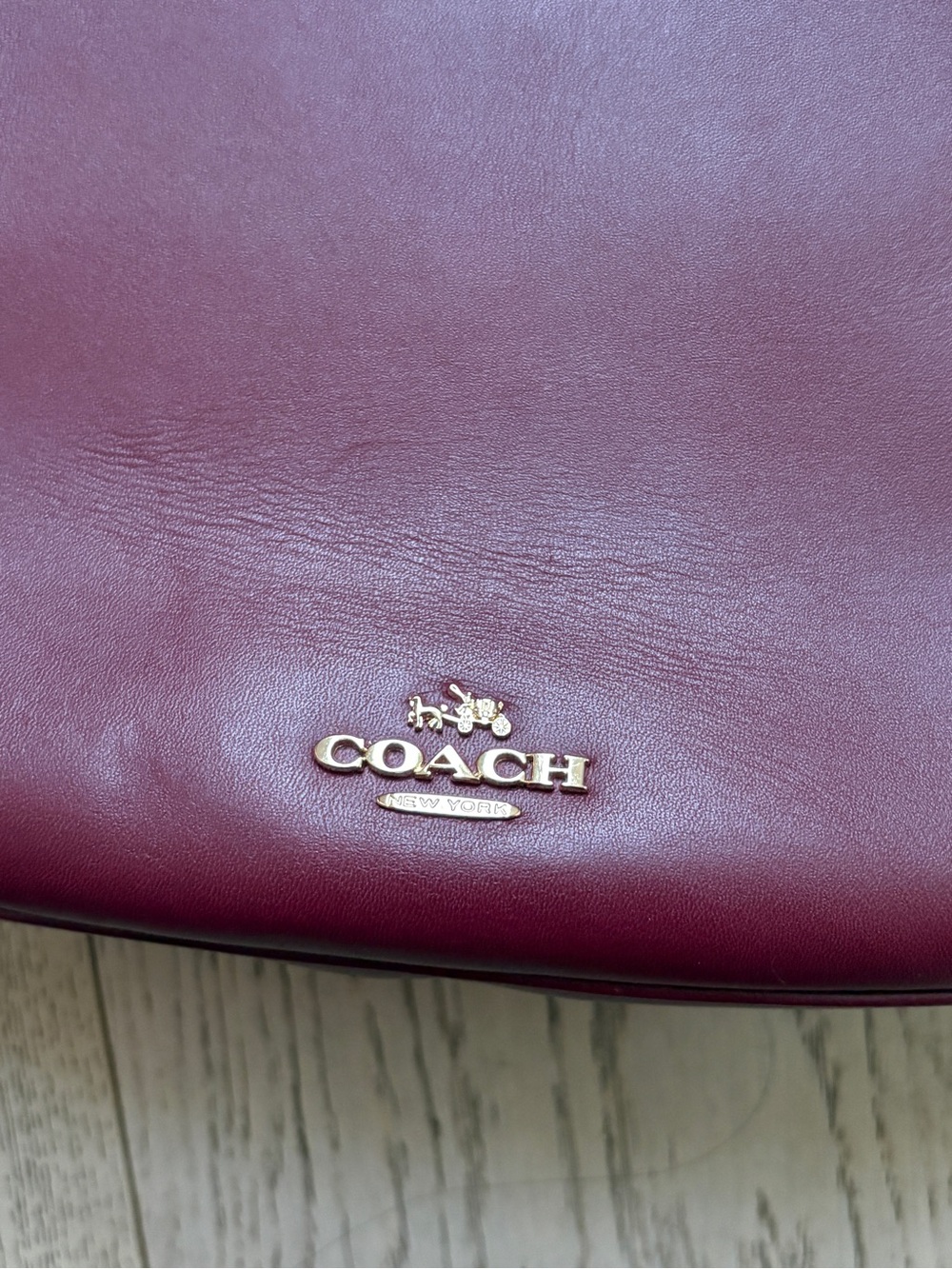Coach burgundy leather bag - Picture 4 of 5